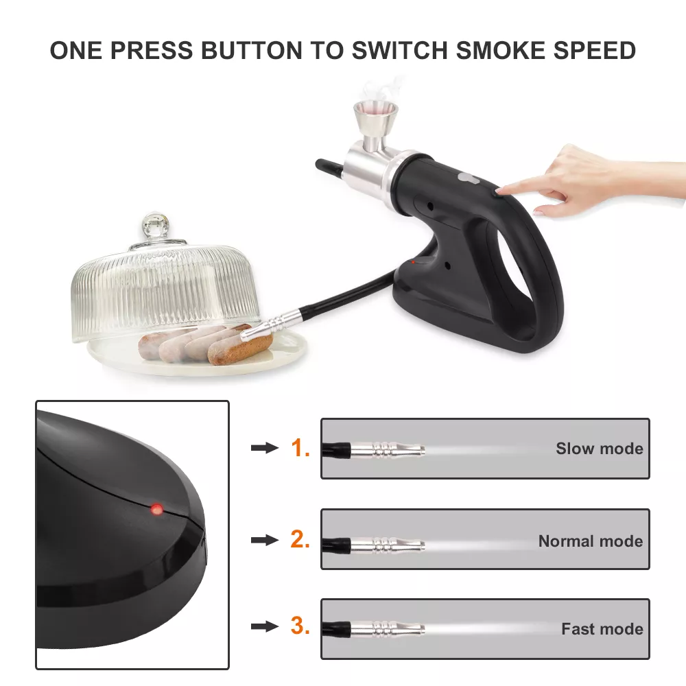 Hand Held Home Kitchen Wood Chips Pro bbq Commercial Smoke Gun