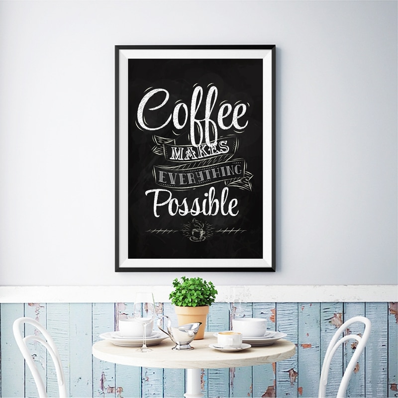 Coffee Poster Coffee Shop Decor