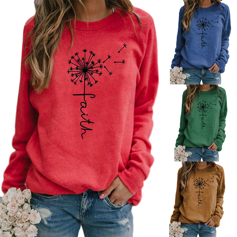 Faith Letter Print T-Shirt 1