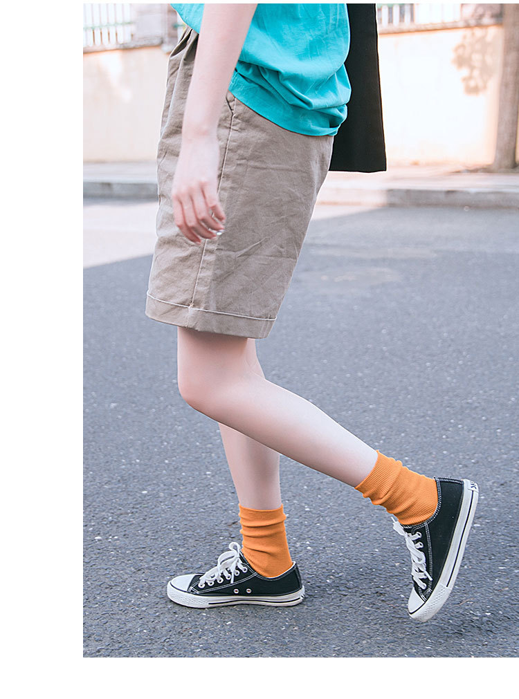Candy Rainbow Color Socks - Light Green