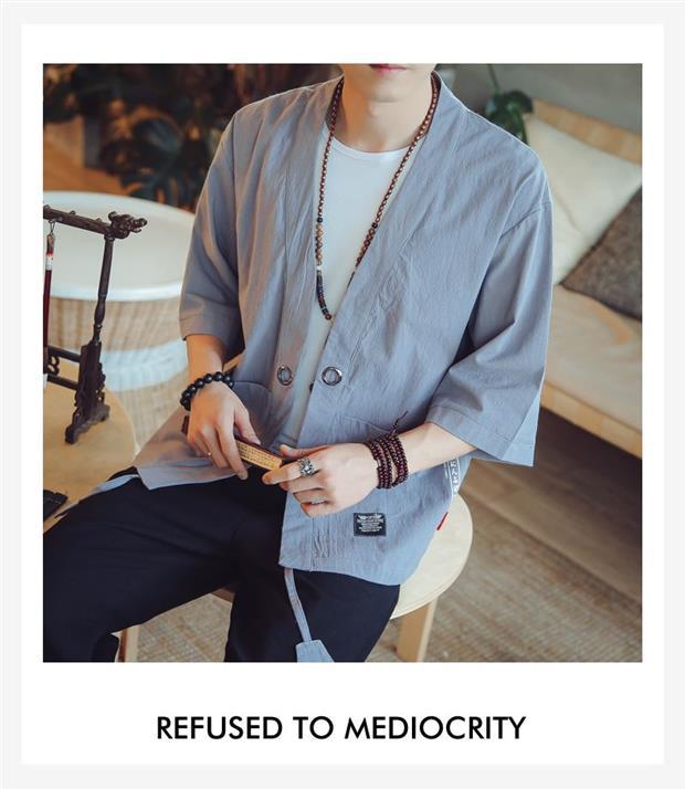 Three-quarter Sleeve Cardigan - Different Colors
