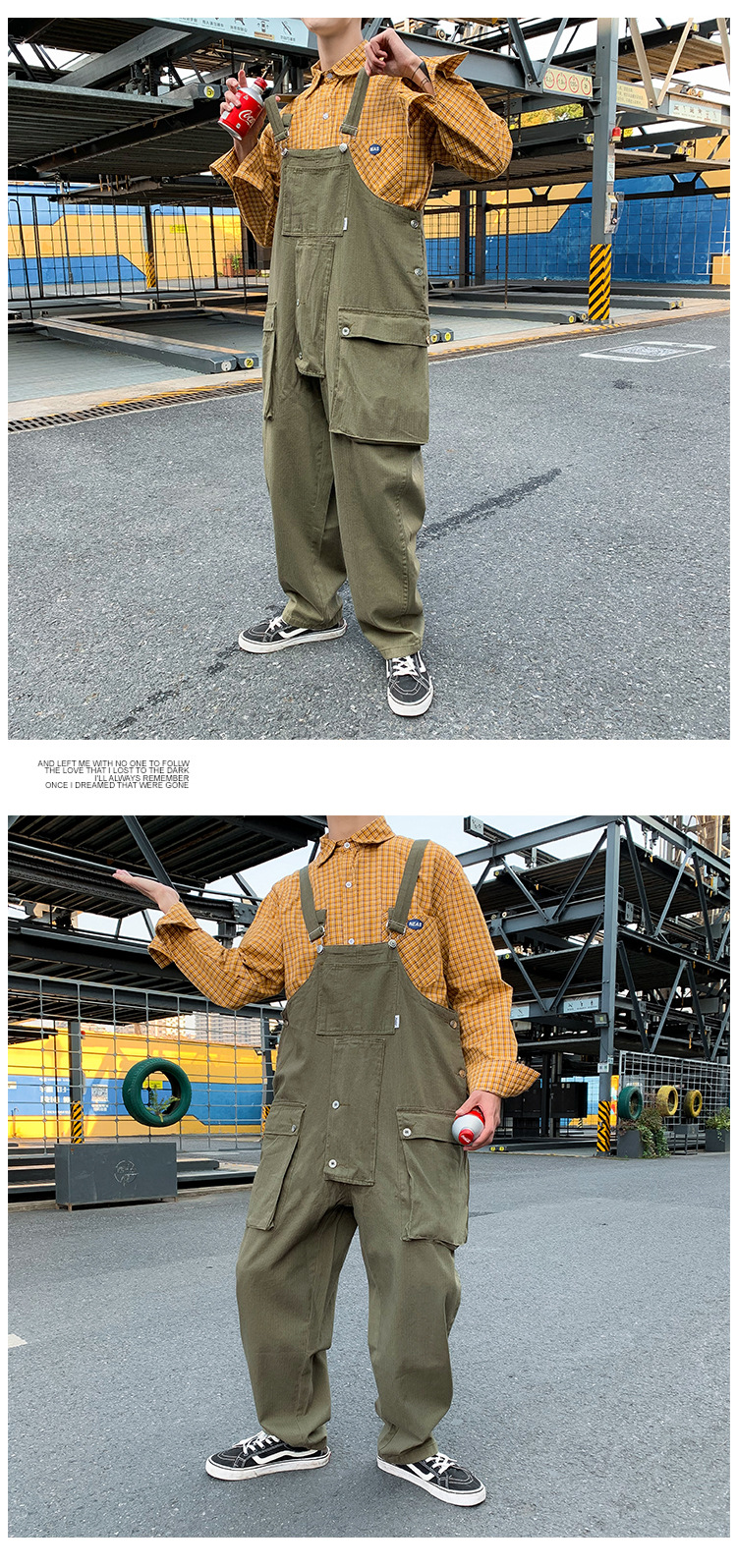 Japanese overalls loose jumpsuit