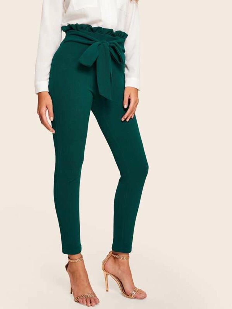 Orange Paper Bag Belt Tights Image 12