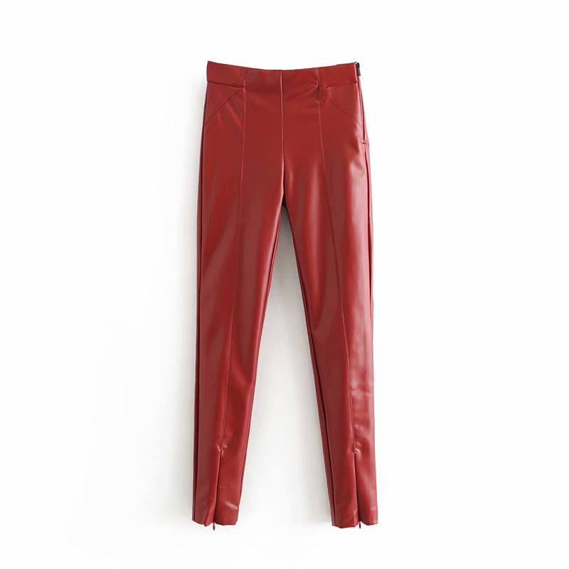 Elegant leather trousers