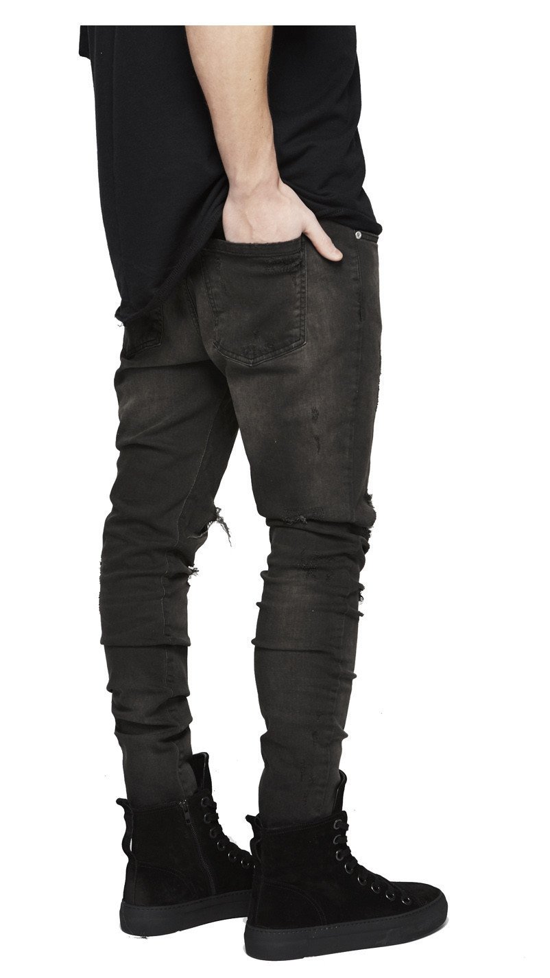 Street Men's Knee-Skinned Jeans 4