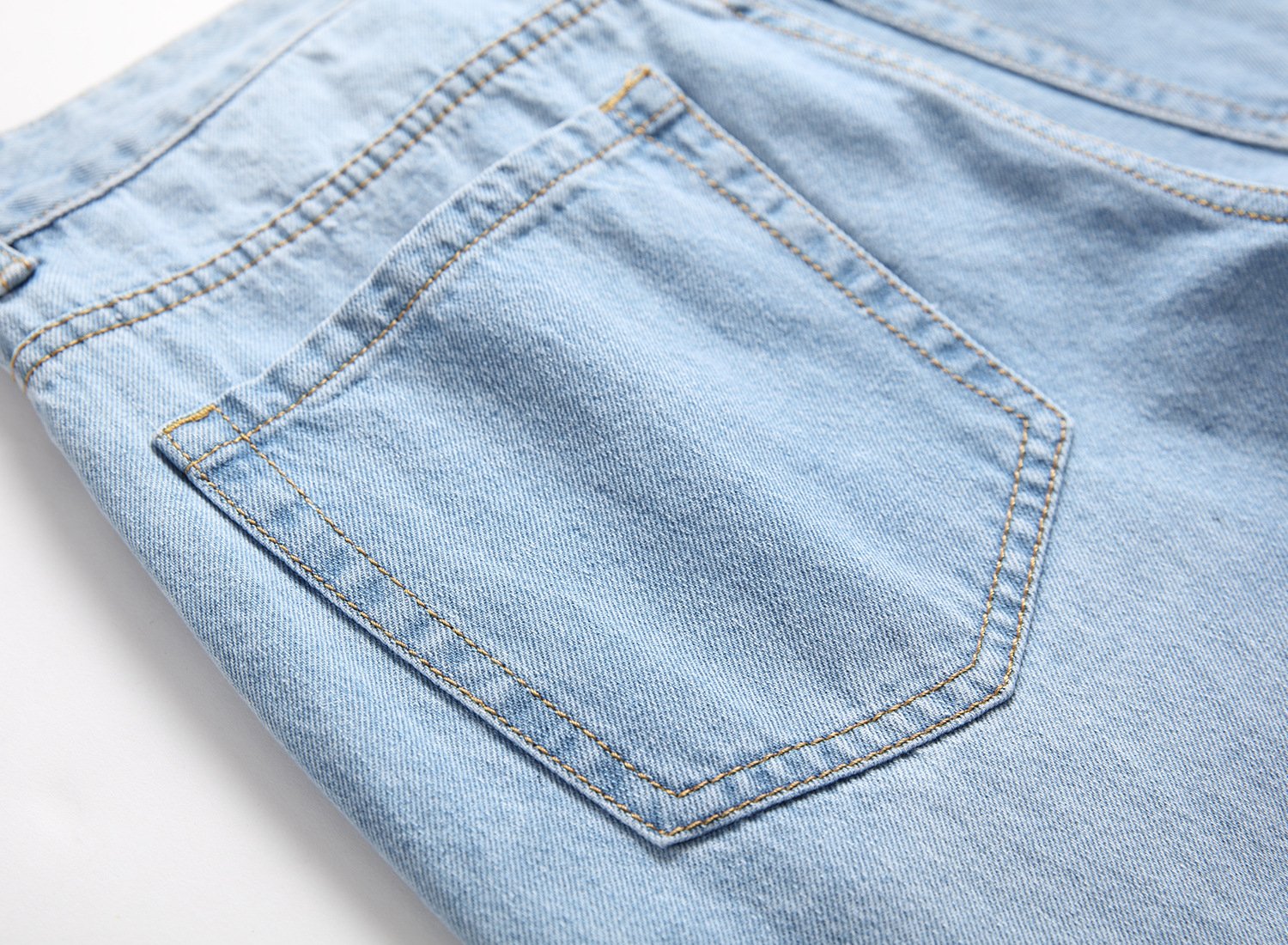 Vaqueros rotos azul claro para hombre