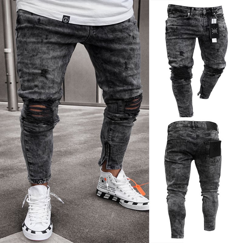 Stylish Shredded Jeans