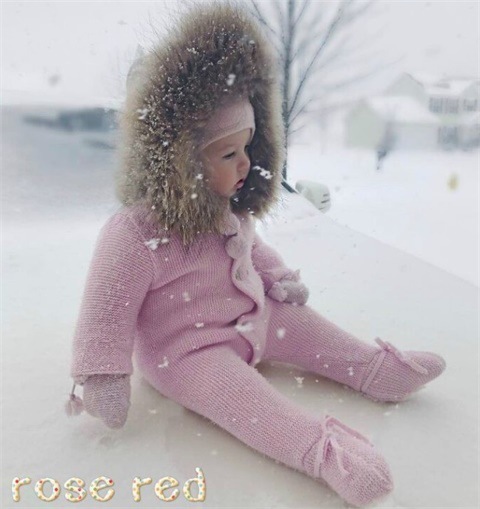 Warm Hooded Romper Image 2