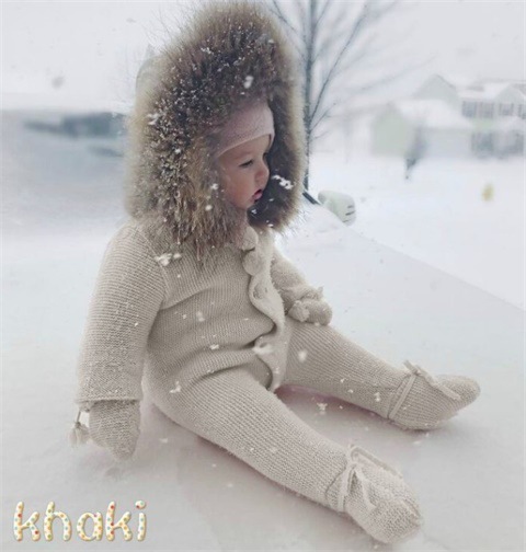 Warm Hooded Romper Image 3