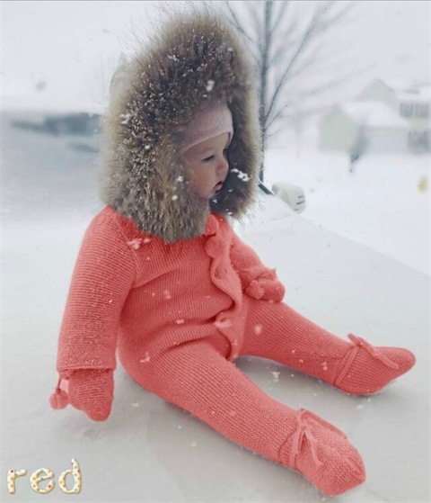 Warm Hooded Romper Image 5