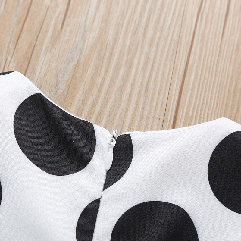Girls' Polka Dot Bow A-Line Skirt