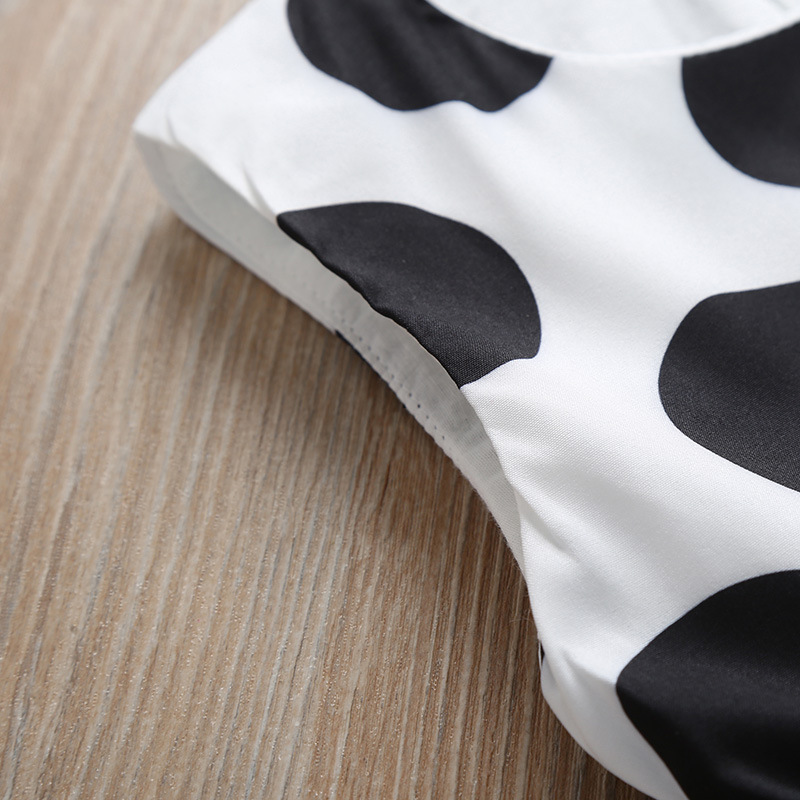 Girls' Polka Dot Bow A-Line Skirt