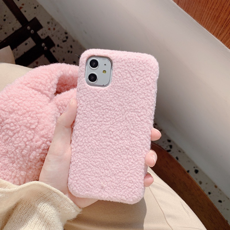 Lamb Plush Mobile Phone Case