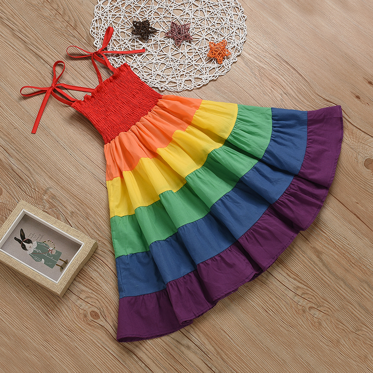 Skirt Rainbow Stripe Dress 4