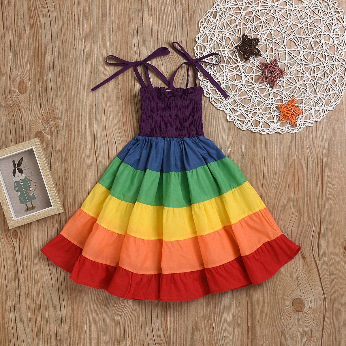 Skirt Rainbow Stripe Dress 9
