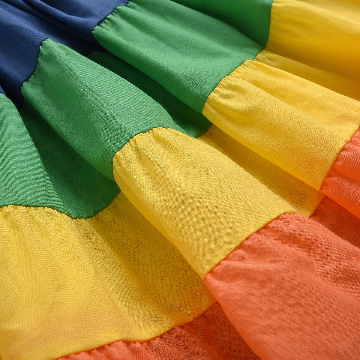 Skirt Rainbow Stripe Dress 12