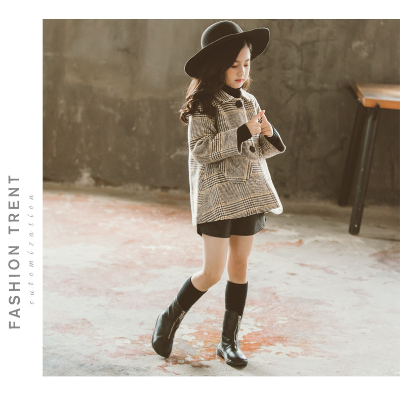 Children's Houndstooth Jacket Details