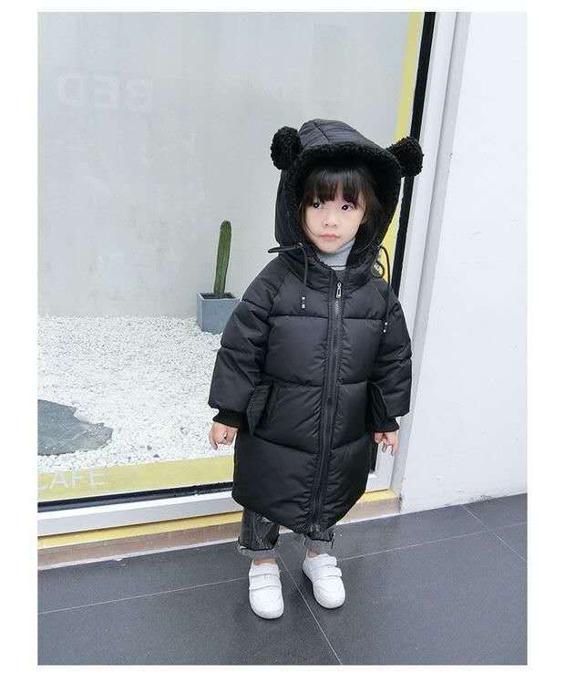 Children's Mid-Length Down Padded Jacket - Fashionable Options