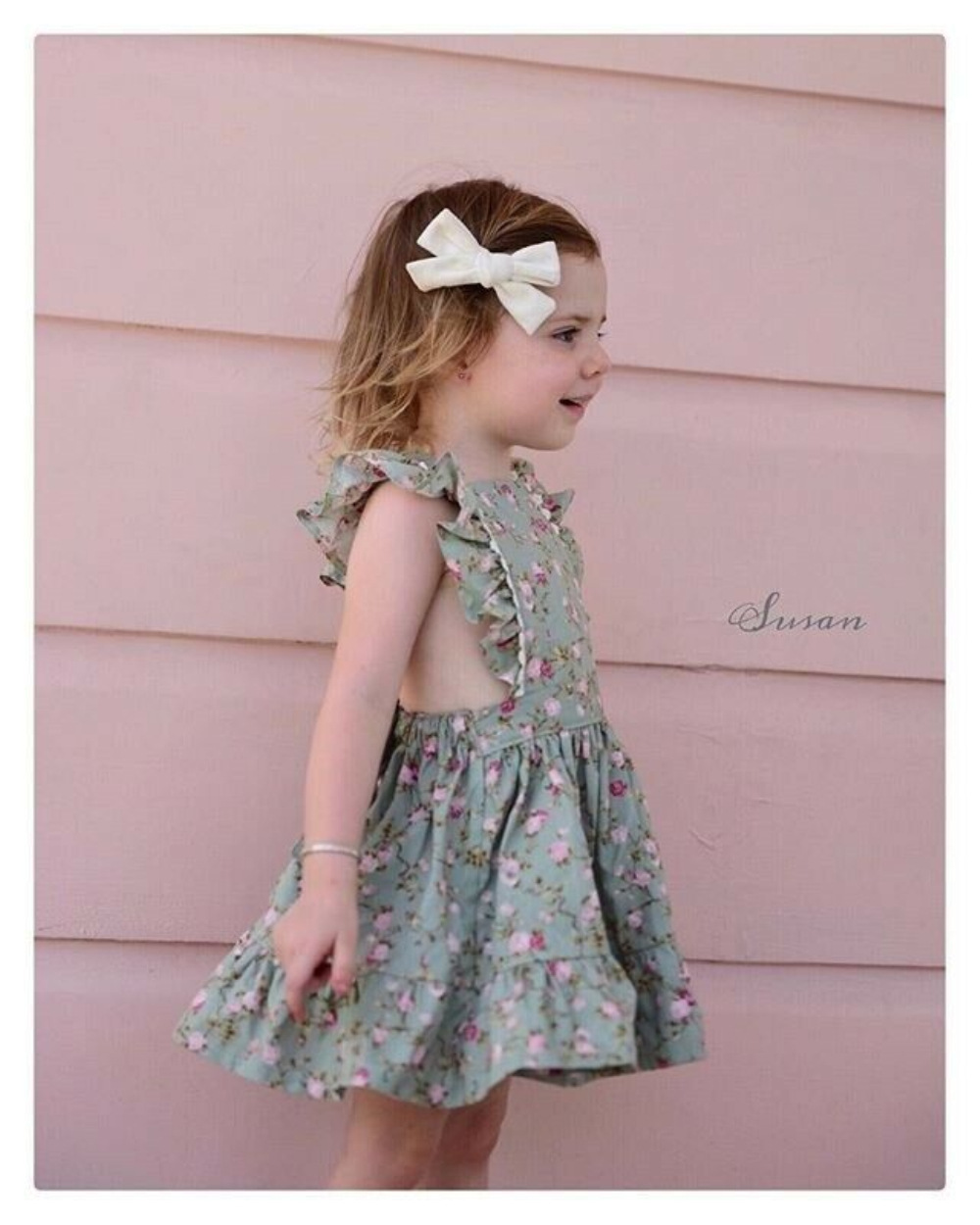 Girl's Floral Dress Skirt