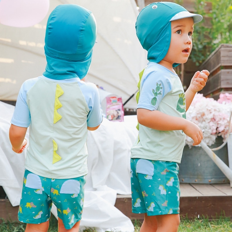 Kids Dinosaur Swimwear Image 2