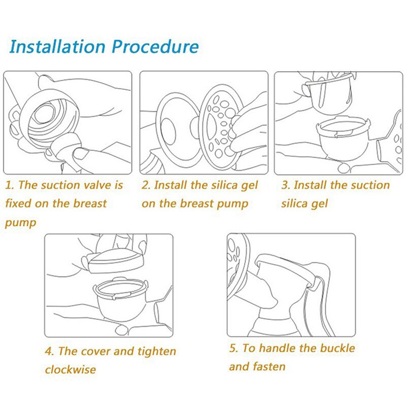 Manual Breast Feeding Pump Power Baby Nipple Suction BPA Free Original Breast Milk Nipple Strong Attraction Pump Bottles T0100 (6)