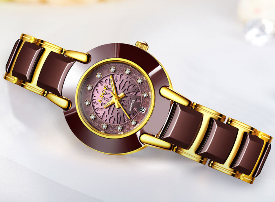 Couple Imported Movement Ceramic Watch Style F
