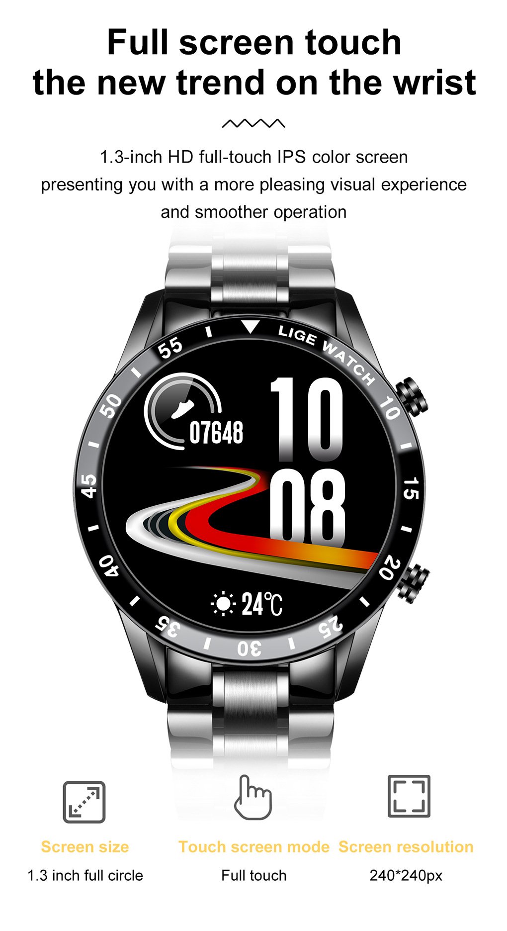 Lige Smart Watch Features
