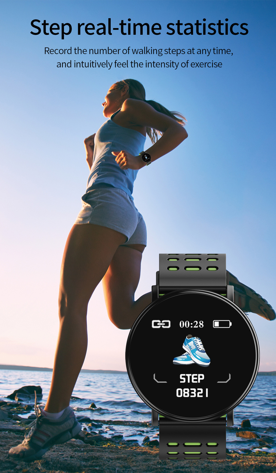D19119plus Smart Bracelet in multiple colors