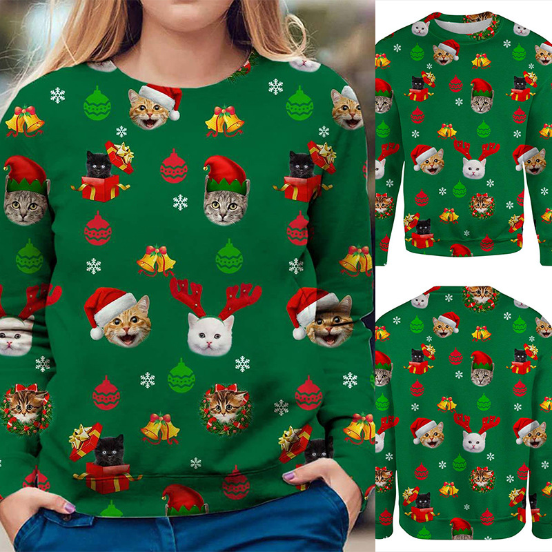 Women's Round Neck Loose Sweatshirt - Image 2