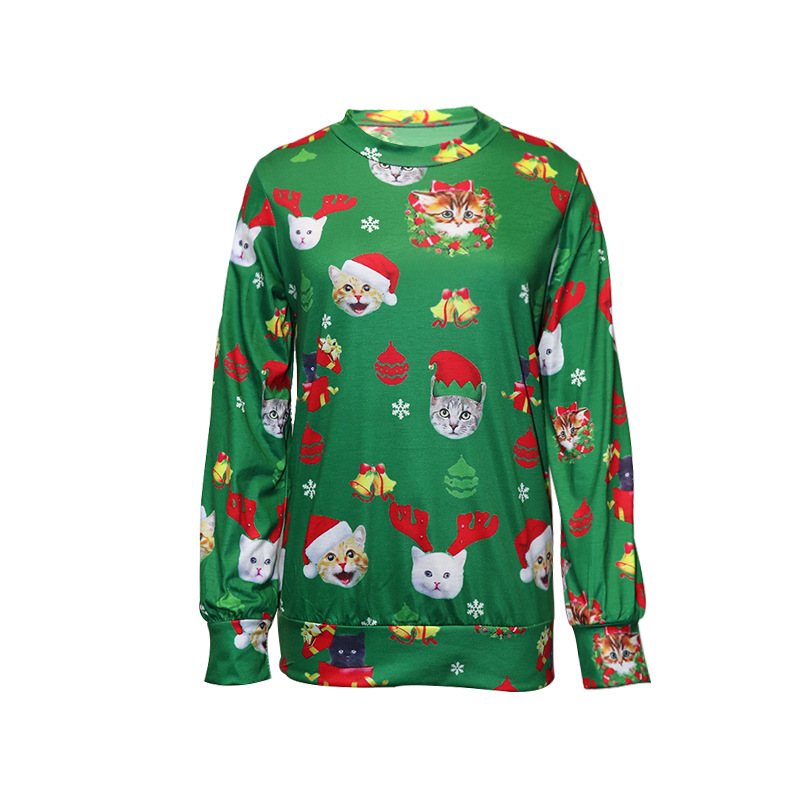 Women's Round Neck Loose Sweatshirt - Image 6