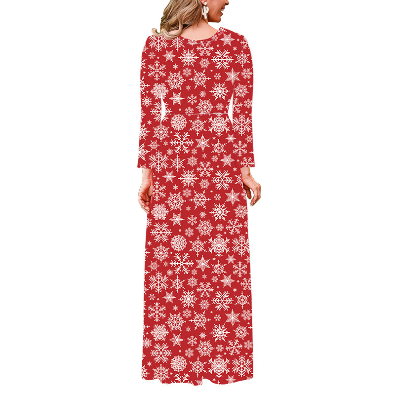 Women's Christmas Printed Dress Image 5