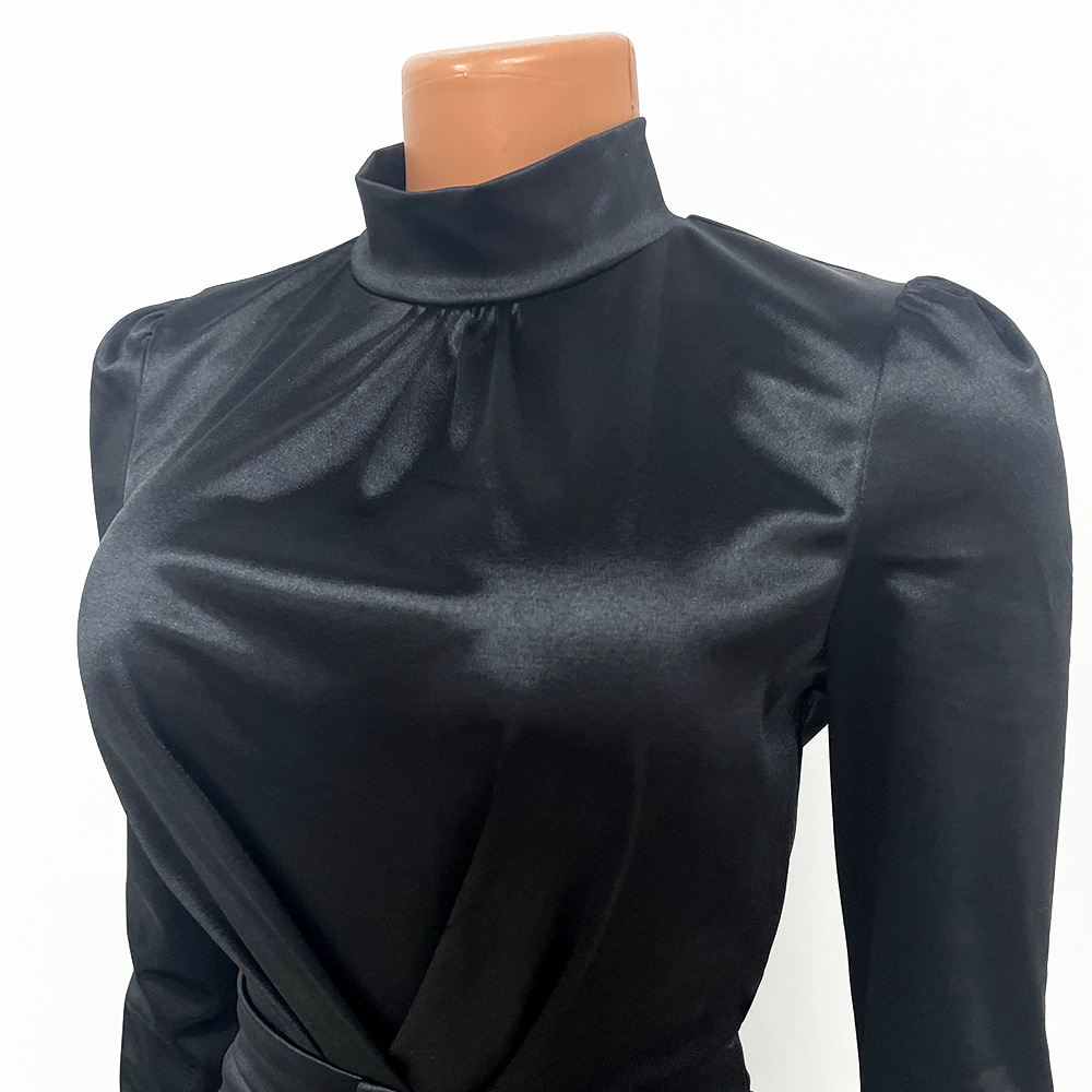 Women's Pleated Dress - Back View