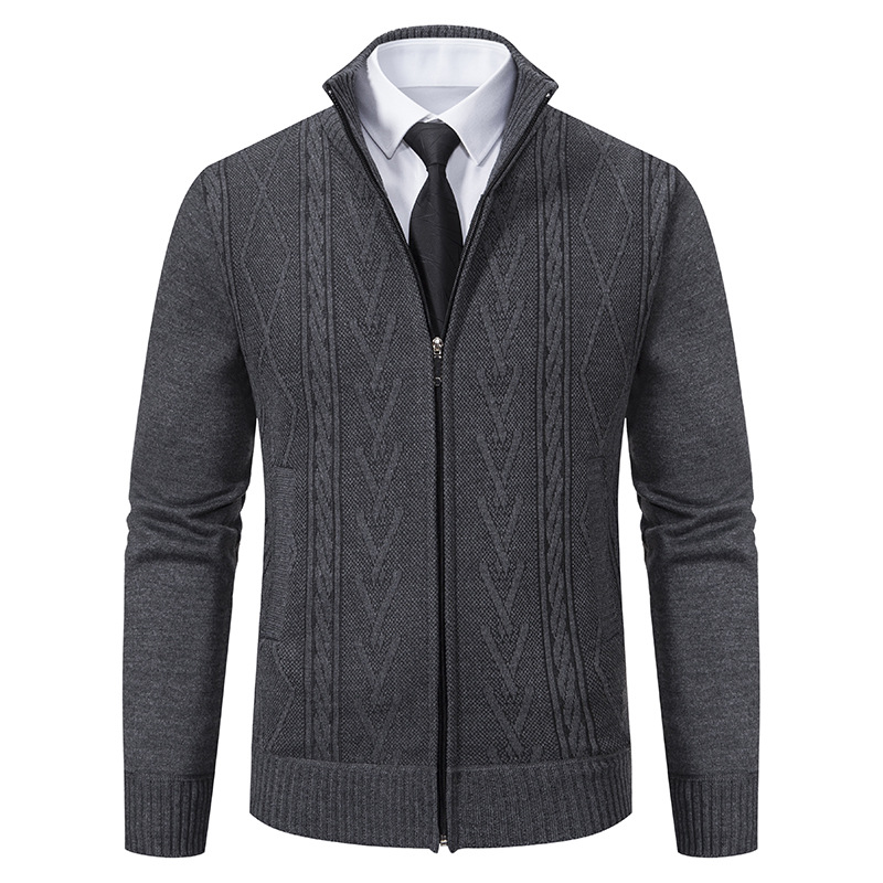 Men's Casual Stand Collar Sweater - Image 2