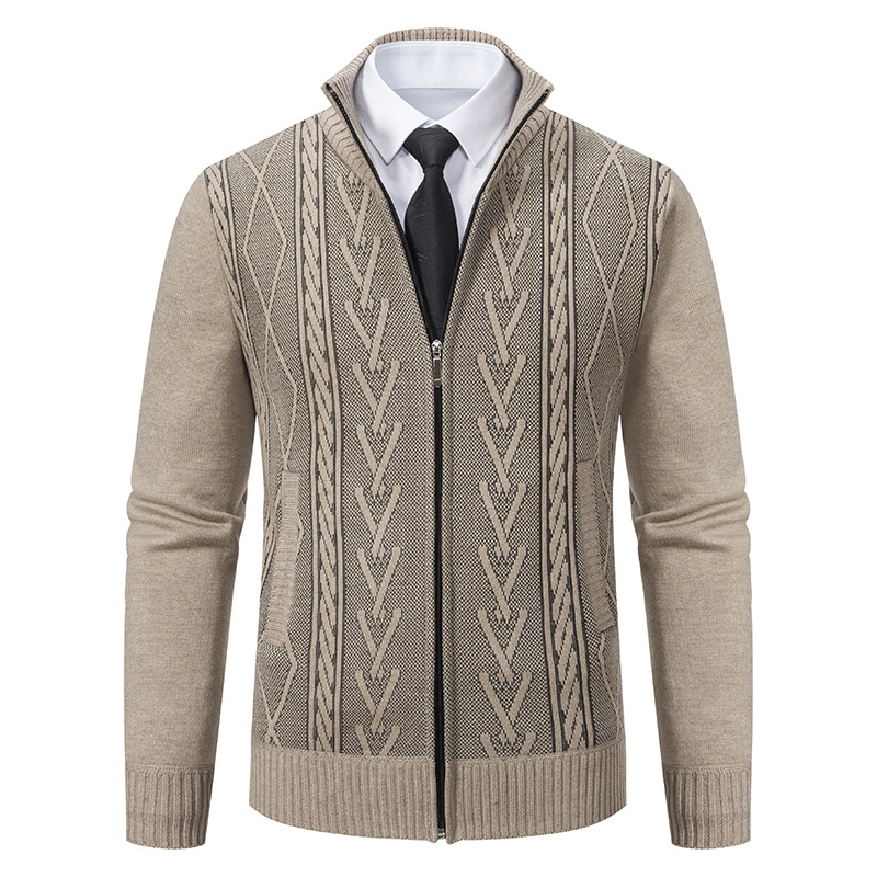 Men's Casual Stand Collar Sweater - Image 3