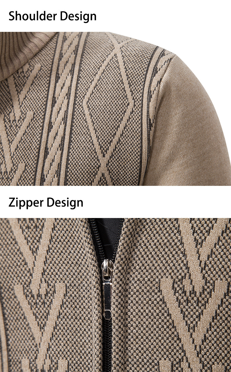 Men's Casual Stand Collar Sweater - Image 6