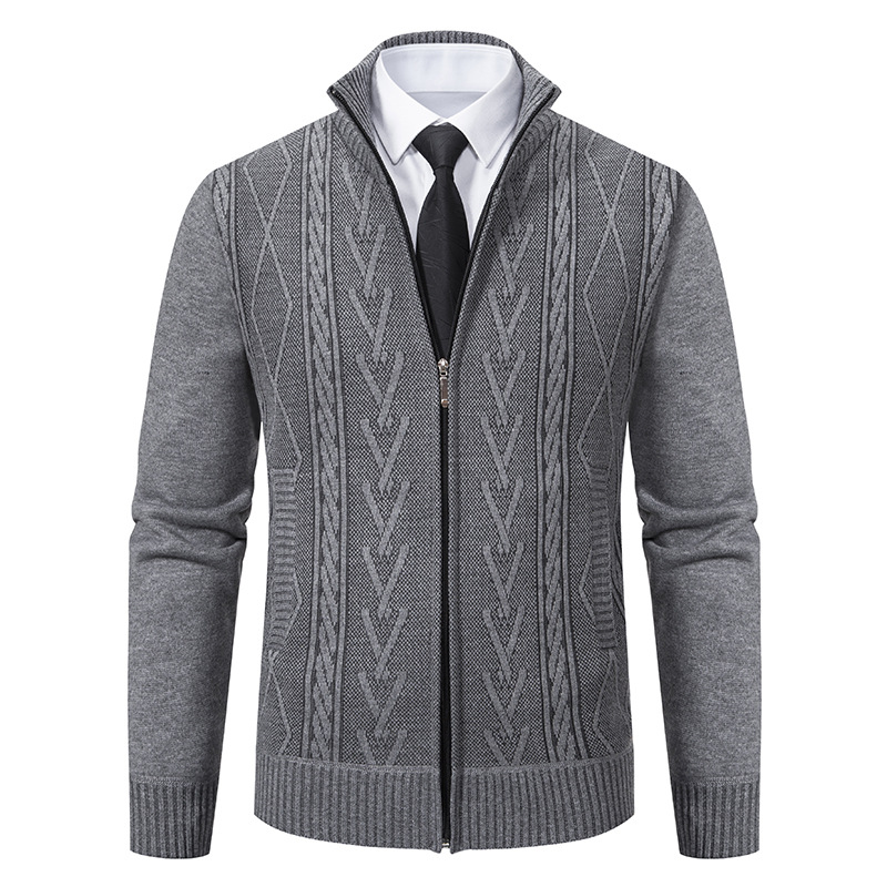 Men's Casual Stand Collar Sweater - Image 7