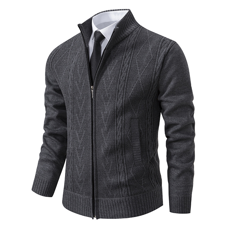 Men's Casual Stand Collar Sweater - Image 8