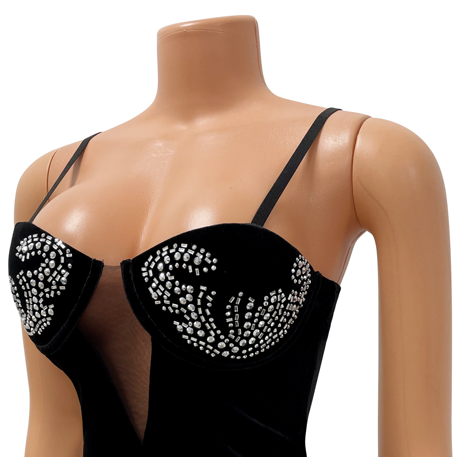 Women's Fashion Tight Tassel Suspender Dress Image 6