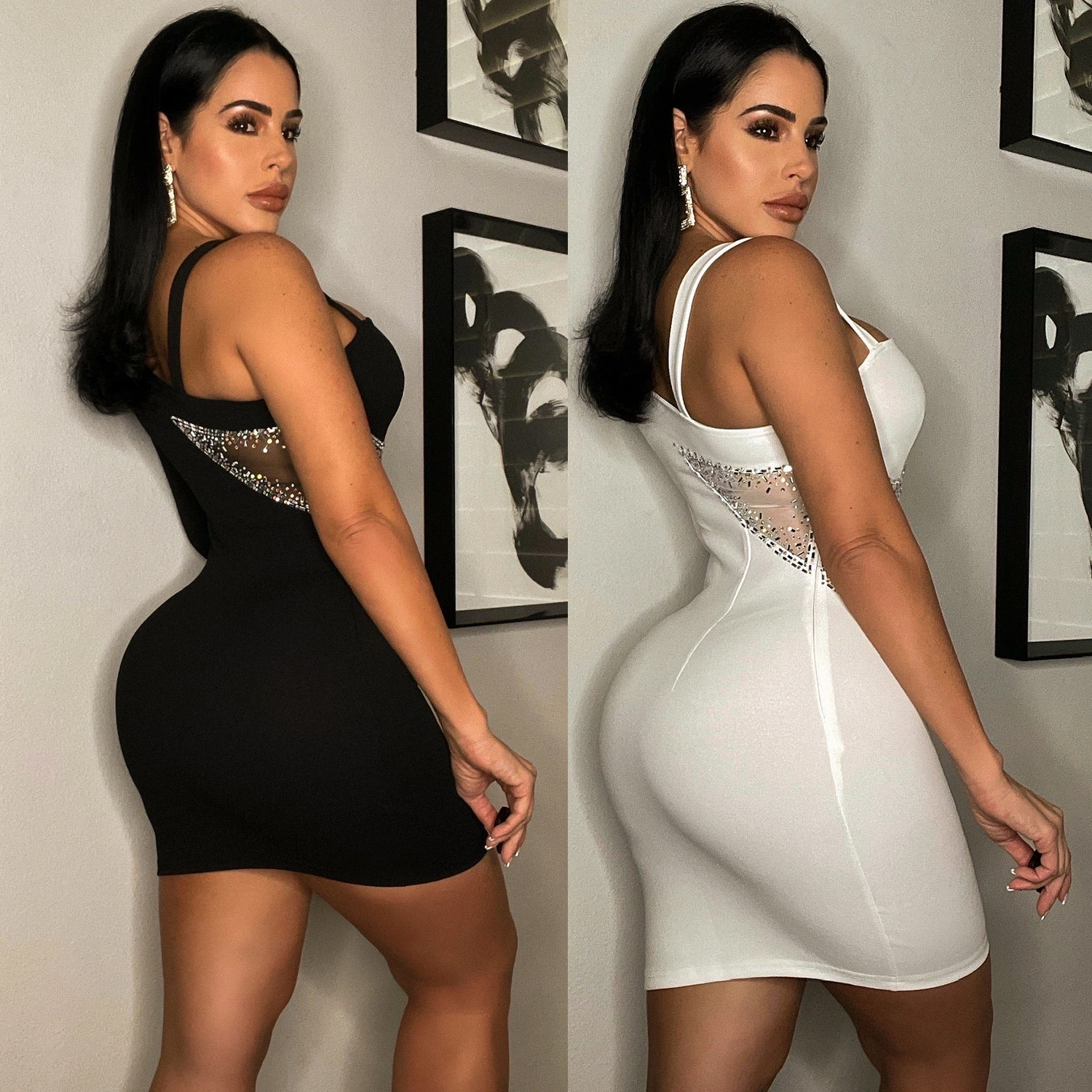 Skinny Hip Skirt White