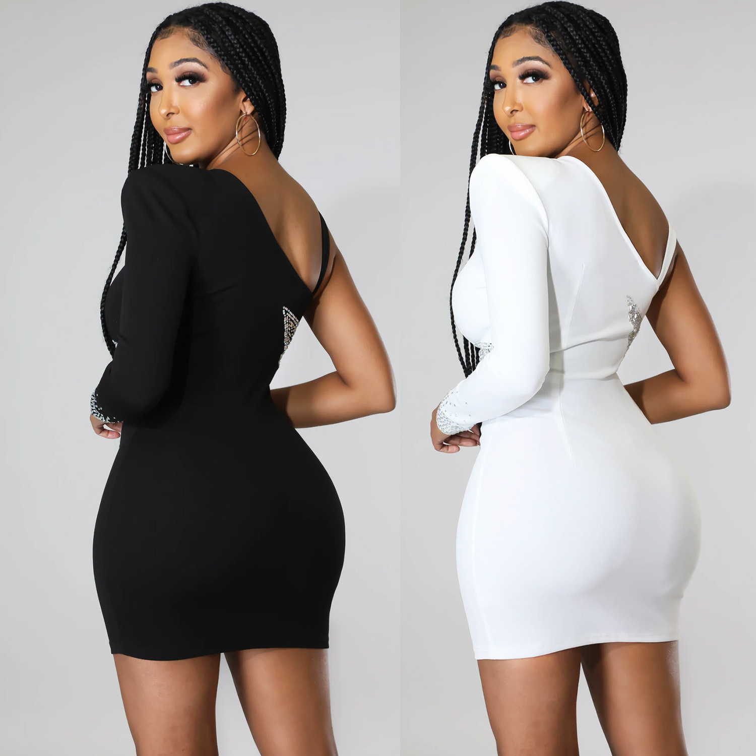 Skinny Hip Skirt Back View
