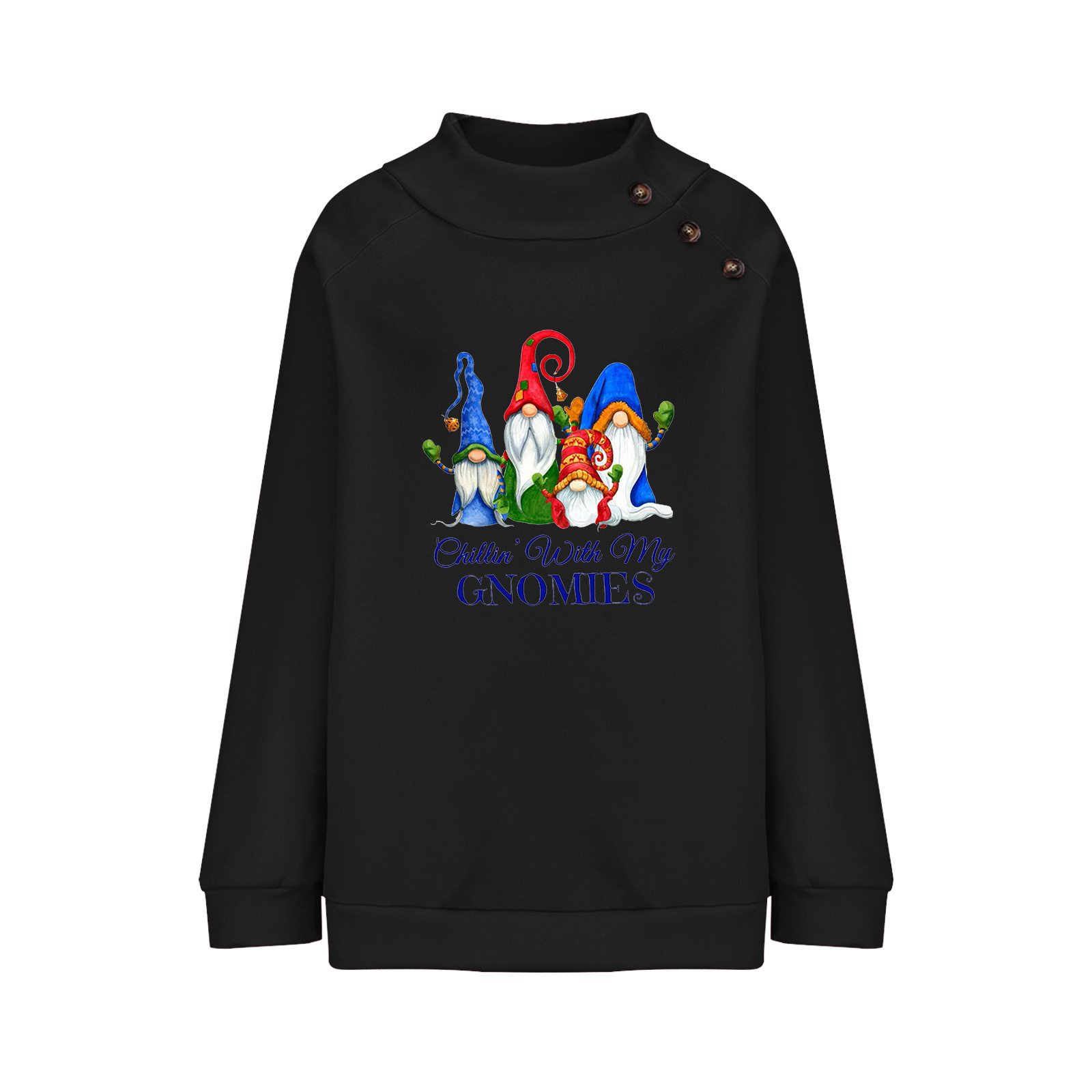 Cartoon Round Neck Christmas Sweatshirt 2