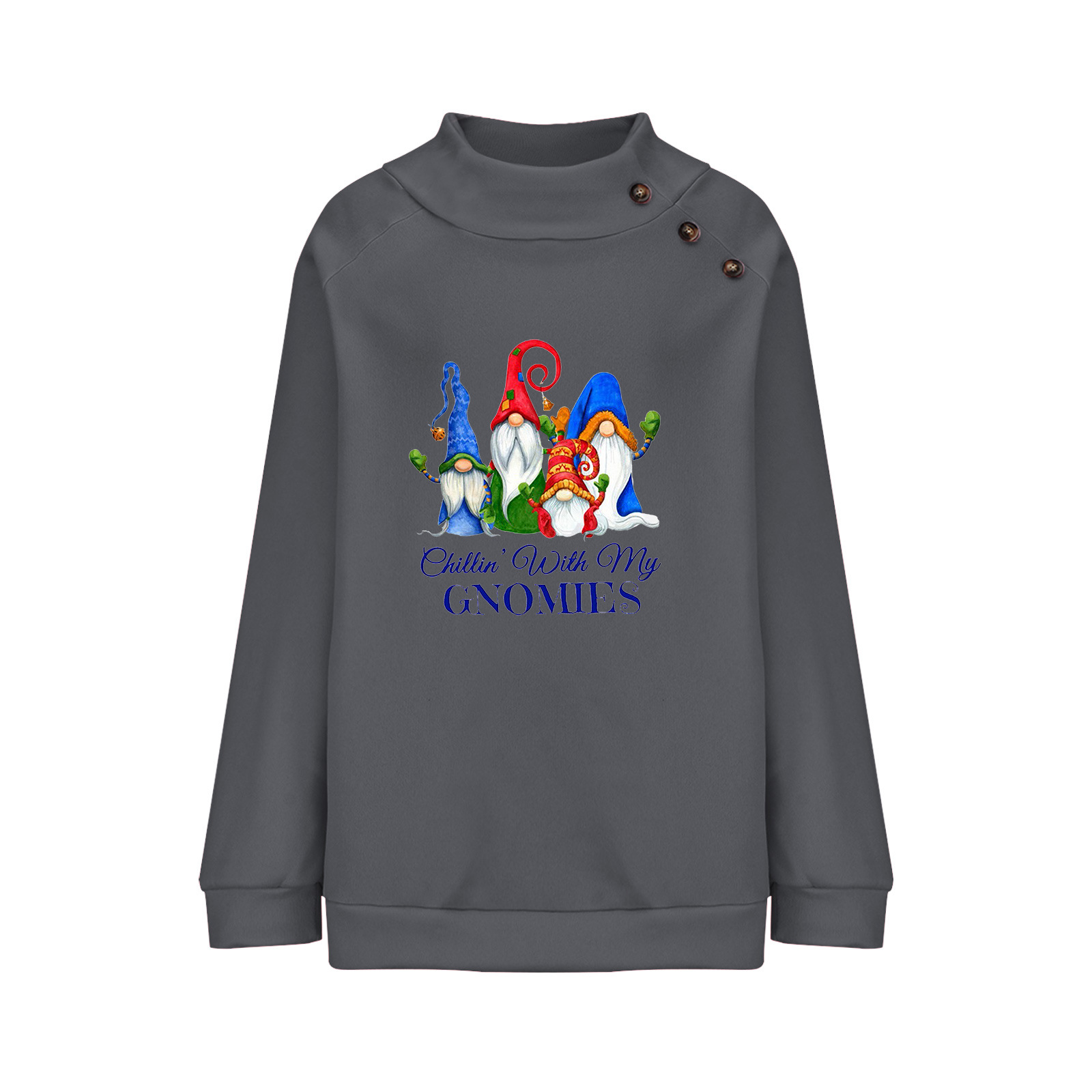 Cartoon Round Neck Christmas Sweatshirt 3