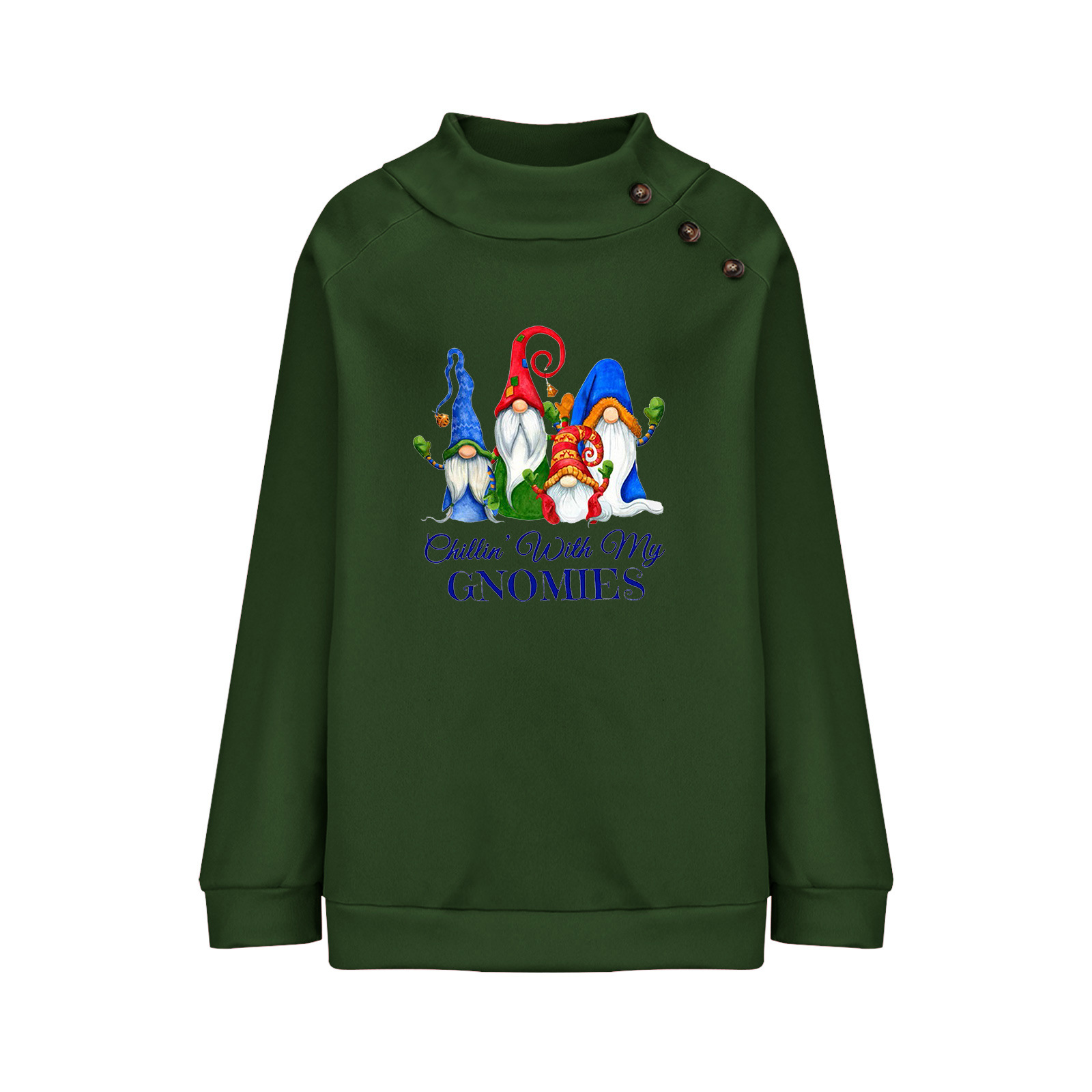 Cartoon Round Neck Christmas Sweatshirt 5