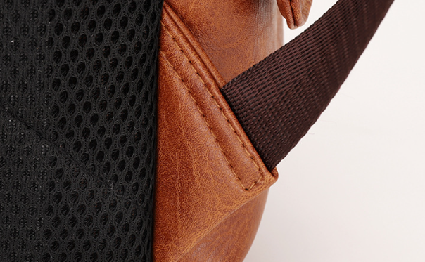 Men's Computer Bag Vintage Canvas Backpack - Khaki