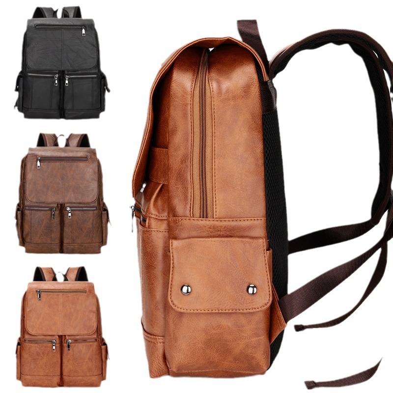 Men's Computer Bag Vintage Canvas Backpack - On the go