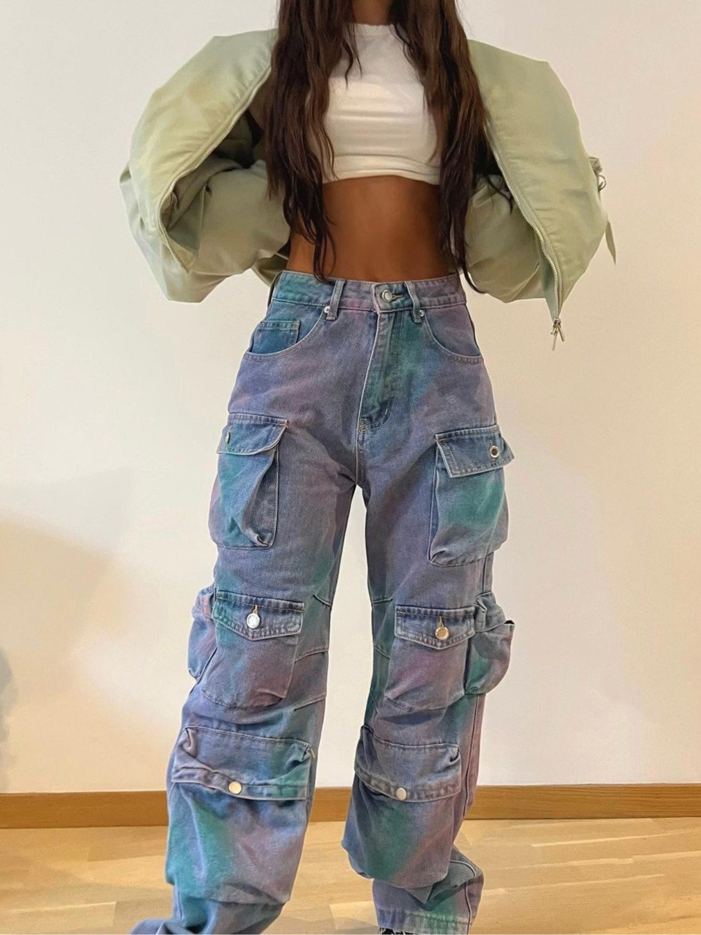 Women's Low Waist Denim Overalls Image 2