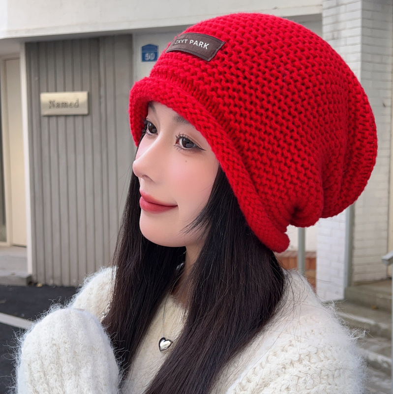 Wool Knitted Sleeve Cap - Image 3