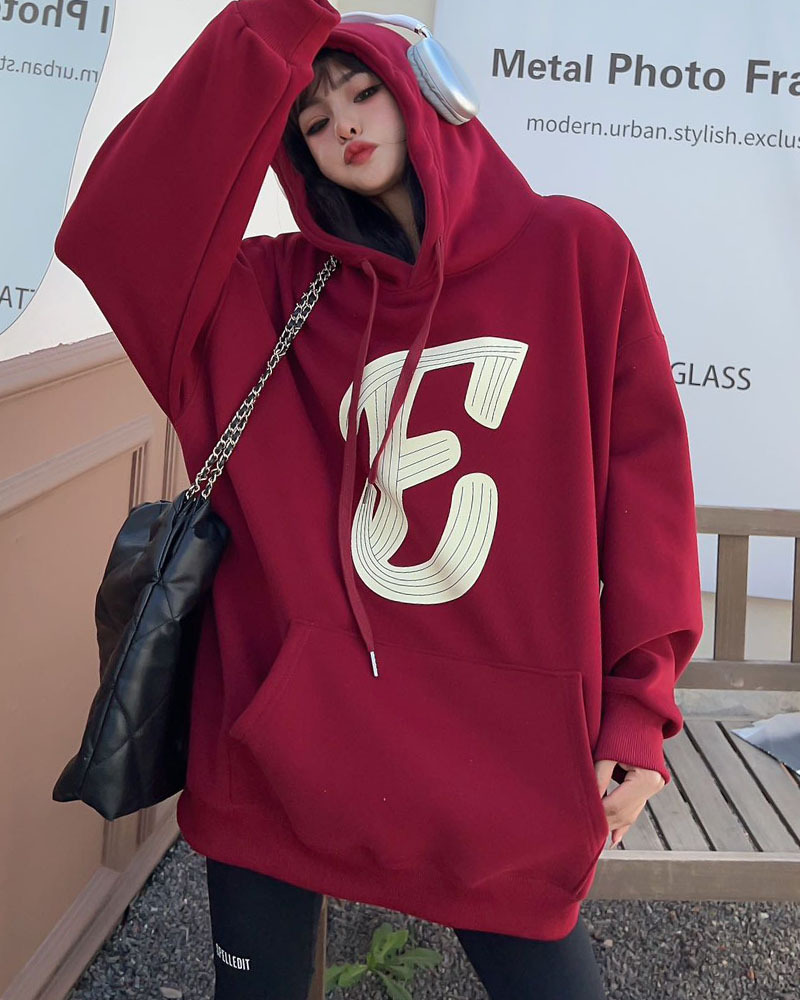 Padded Top Mid-length Velvet Sweatshirt 2