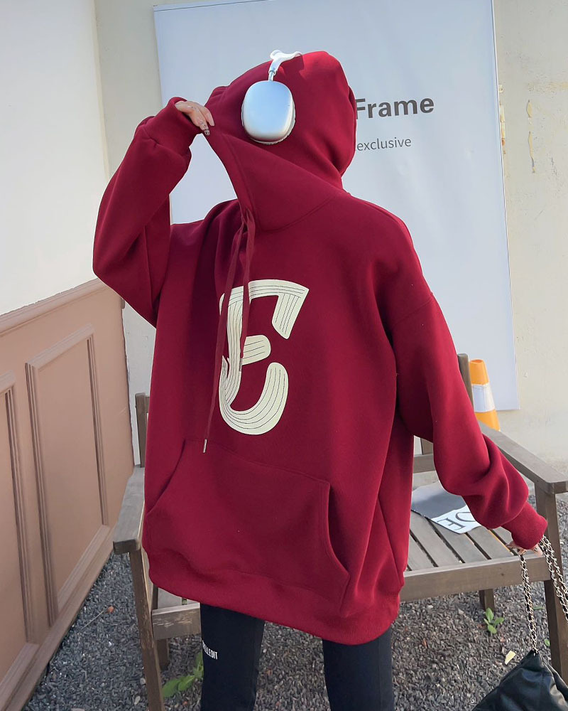 Padded Top Mid-length Velvet Sweatshirt 6