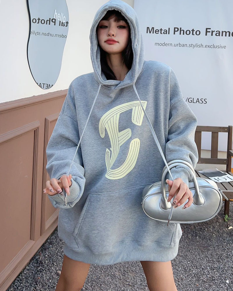 Padded Top Mid-length Velvet Sweatshirt 9